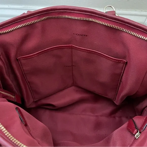 Coach Red Leather Handbag - Picture 6 of 8